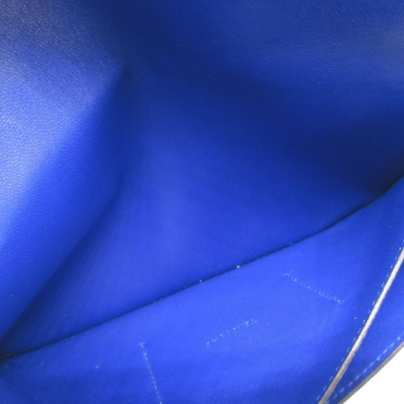 HERMES Blue Electric Togo Wallet (2015) Dogon GM T Stamp - Picture 4 of 9